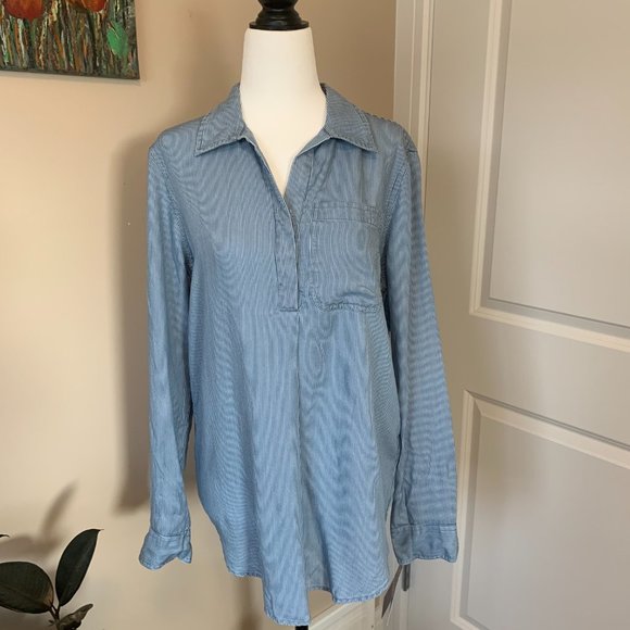 NWT Chaps Striped Shirt, Small - Picture 1 of 7